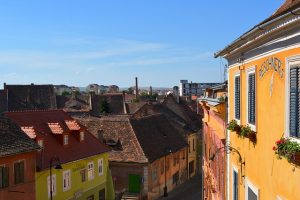 Buildings in the Old Town of Sibiu